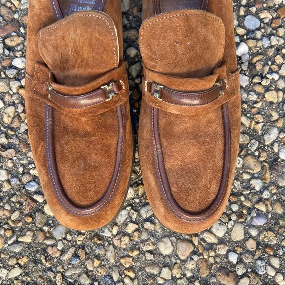 Vintage mens Hush Puppies suede Rockabilly loafers size 6.5
